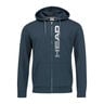Fynn Zip Hoodie Men - dark blue, white