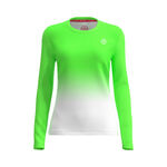 BIDI BADU Clothing BIDI BADU Crew Gradiant Long Sleeve Girls-Neon Green,White
