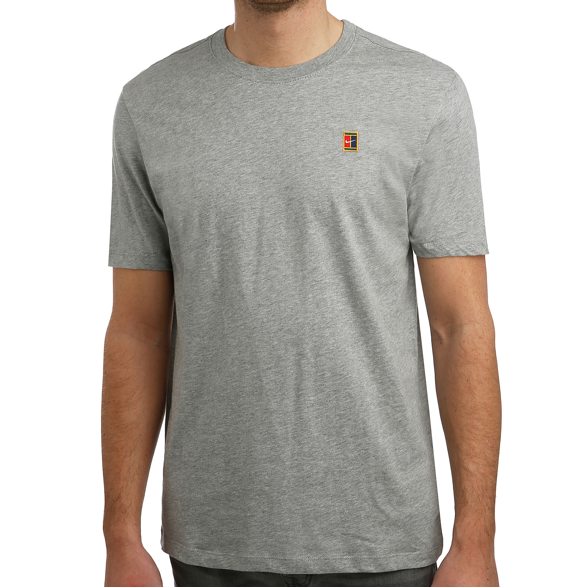 Buy Nike Court T Shirt Men Dark Grey Yellow online Tennis Point UK