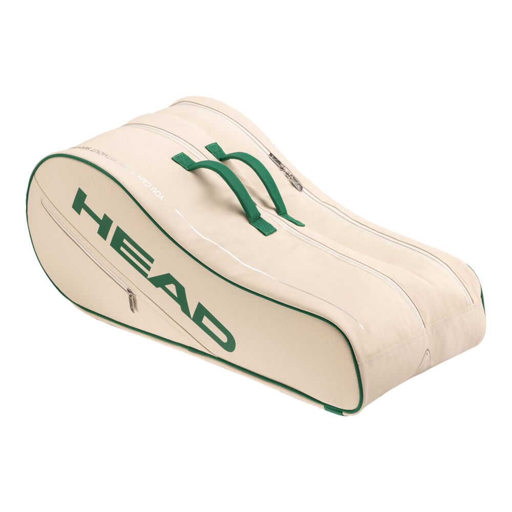 Head Arthur Ashe Racket Bag 9 Pack-White,Cream white Head Arthur Ashe Racket Bag 9 Pack-White,Cream white