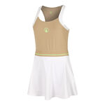 Quiet Please Clothing Quiet Please Wild Volley Dress Women-Beige,White