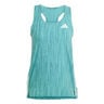 Adizero Singlet Running Shirt Women-Turquoise,Dark Green