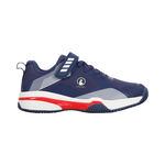 Quiet Please Tennis shoes Quiet Please Match Velcro Clay Court Shoe Kids-Blue,Red