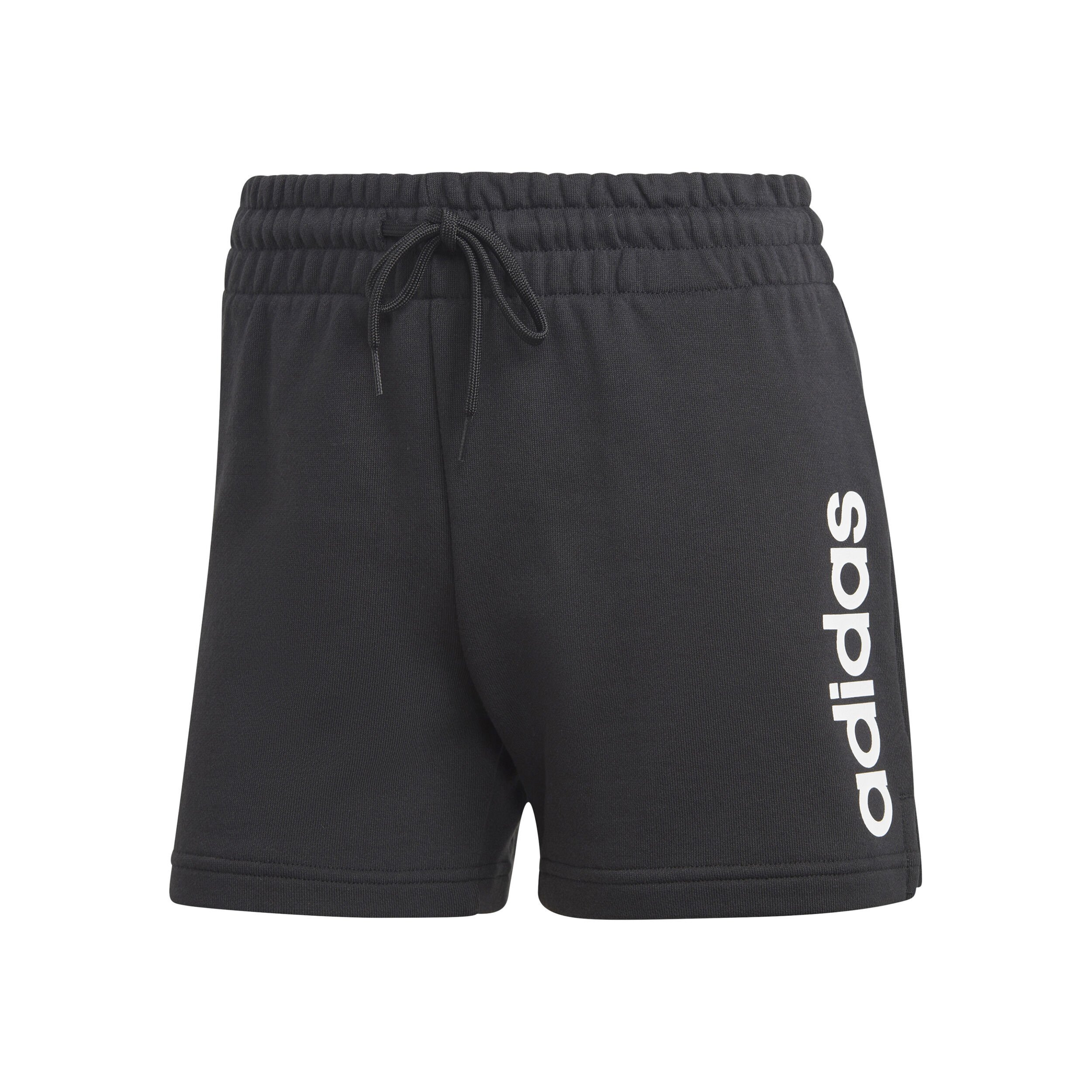 Essentials Linear French Terry Shorts Women Black