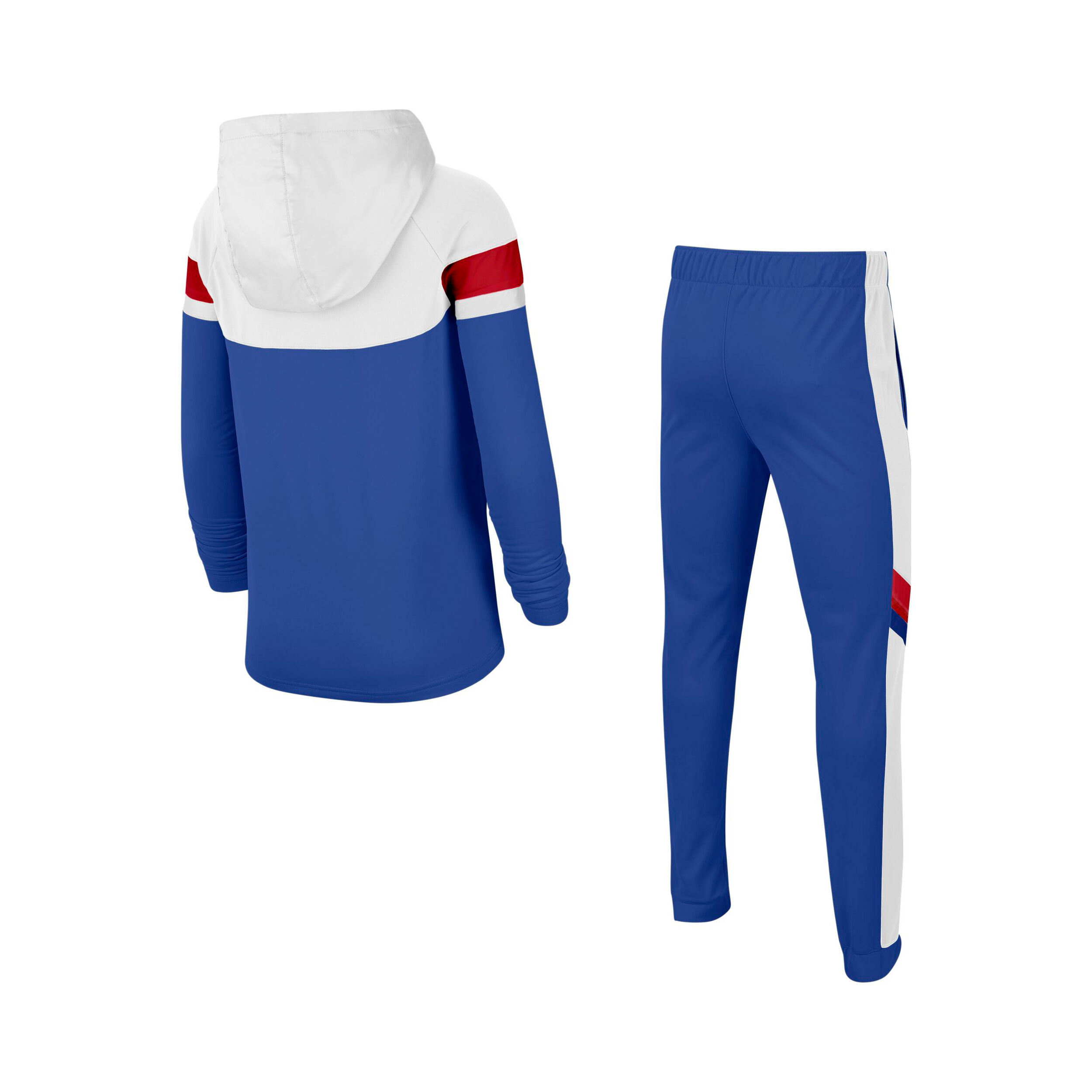 Nike tracksuit hotsell blue and red