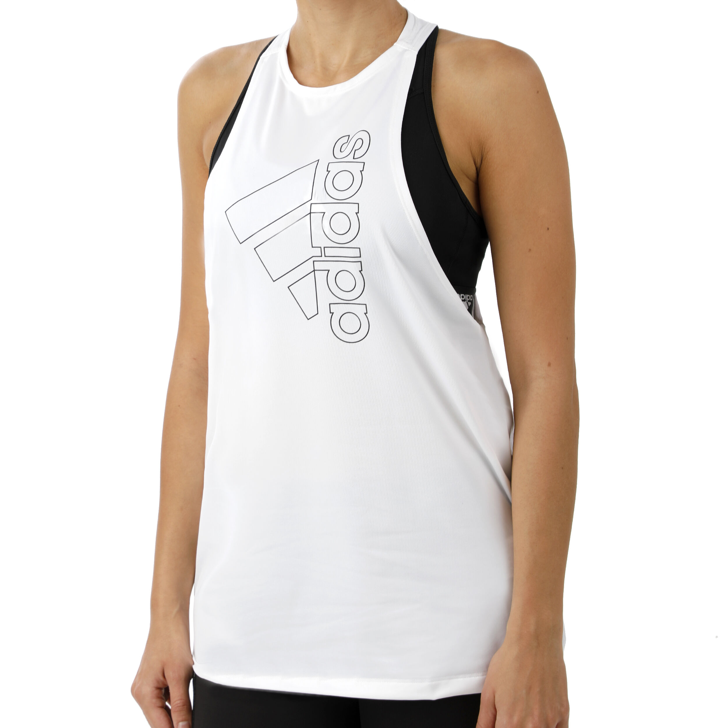 Badge Of Sport Tech Tank Top Women White Black