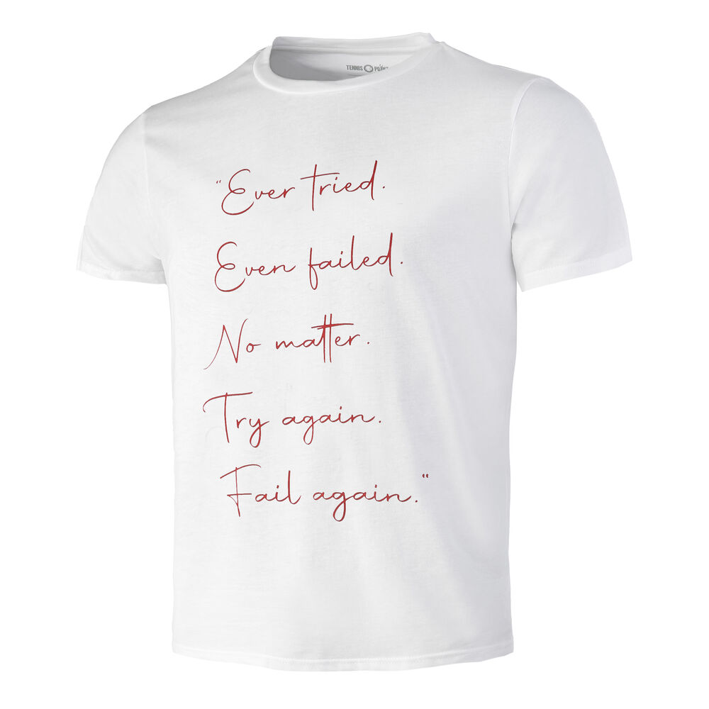 Tennis-Point Ever Tried T-Shirt Men white
