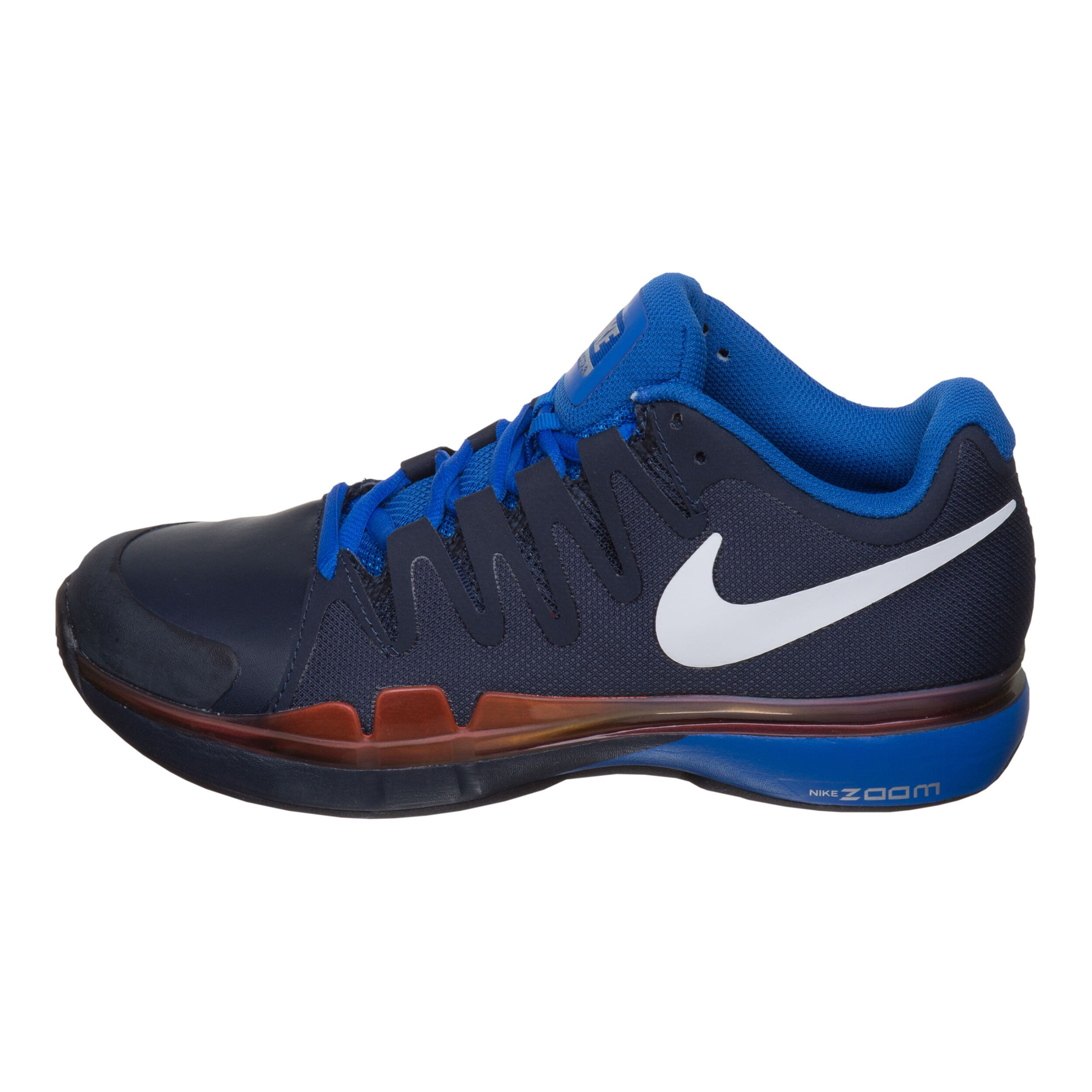 Roger Federer Zoom Vapor 9.5 Tour Clay Court Shoe Men Dark Blue Red