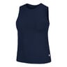 Ace Pocket Ribbed Tank Top Women-Dark Blue