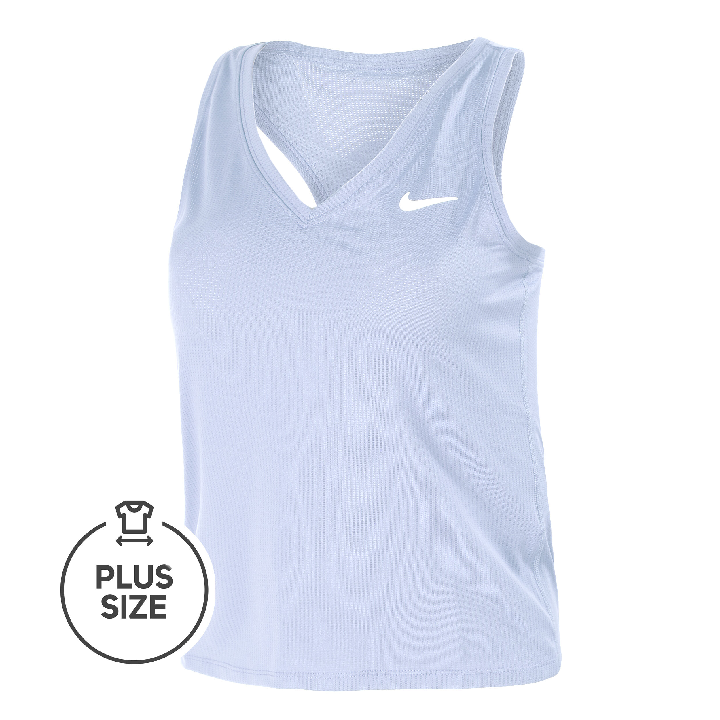 Dri Fit Victory Plus Size Tank Top Women Light Blue