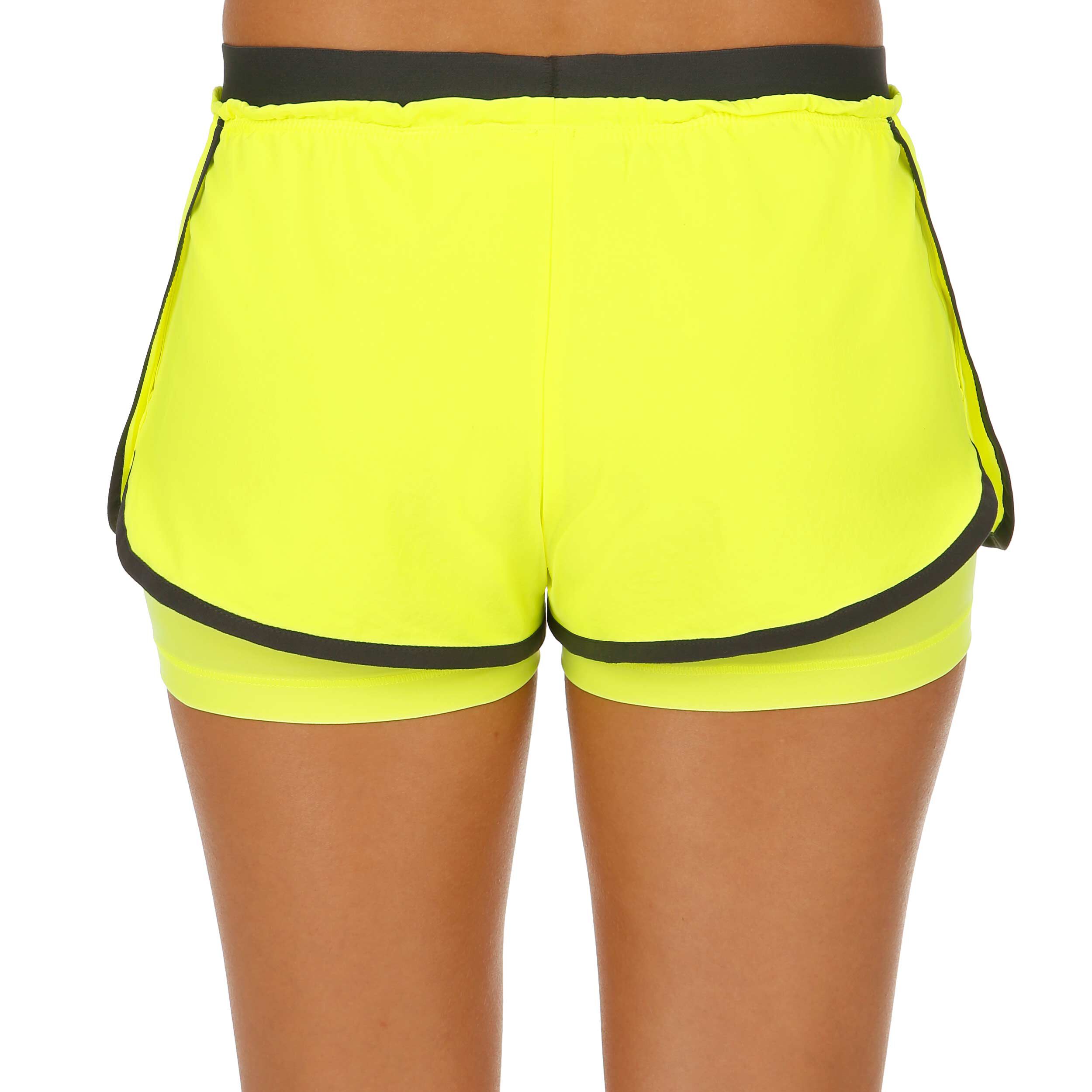 Flex Full 2in1 Shorts Women Neon Yellow Black