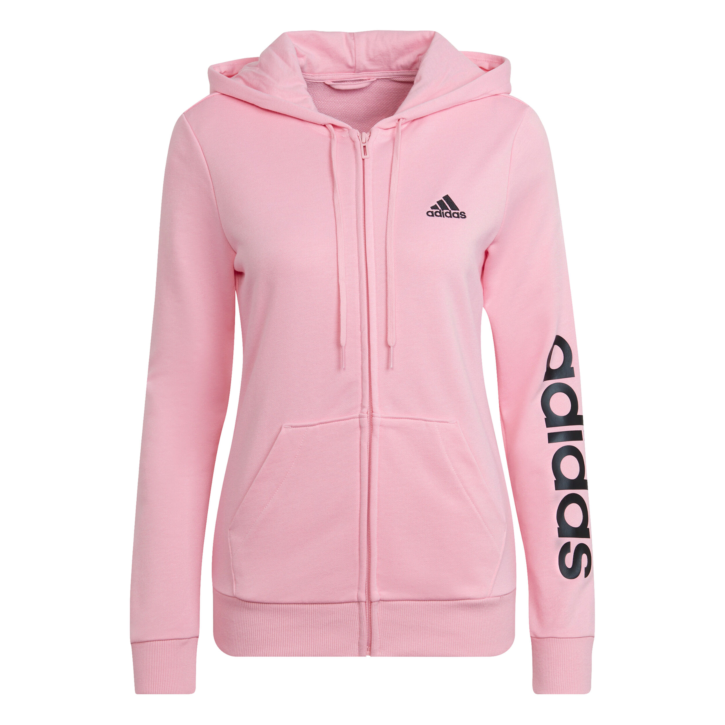Pink adidas zip up hoodie clearance