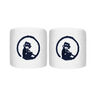 Short Wristband 2 Pack -white,dark blue