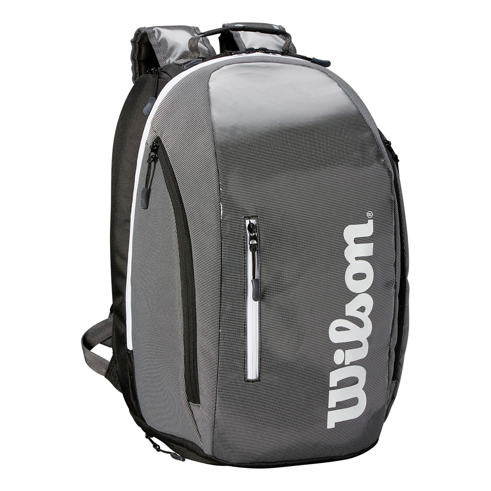 buy Wilson Super Tour Backpack Grey, White online TennisPoint