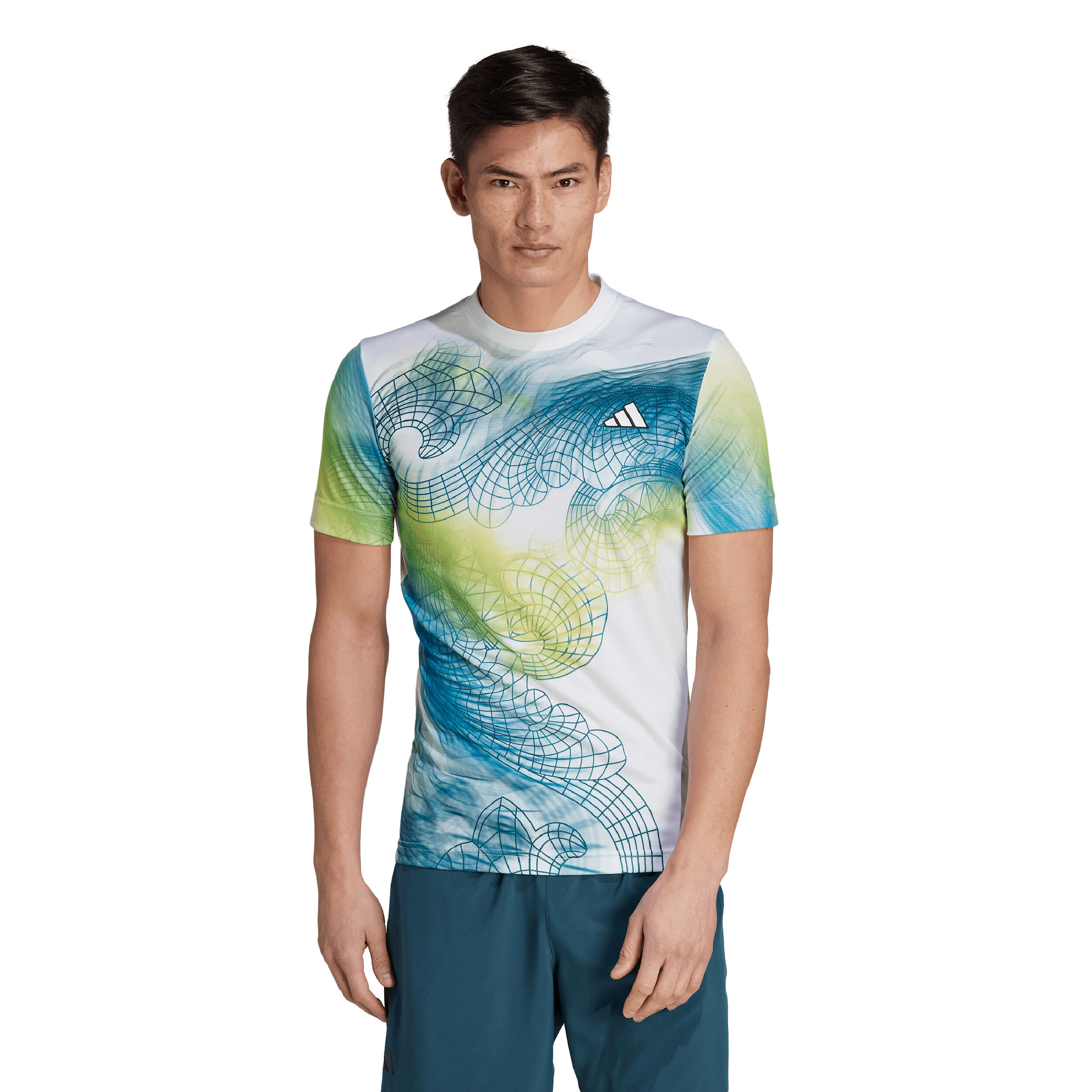 Buy adidas Printed Pro T Shirt Men Multicoloured online Tennis