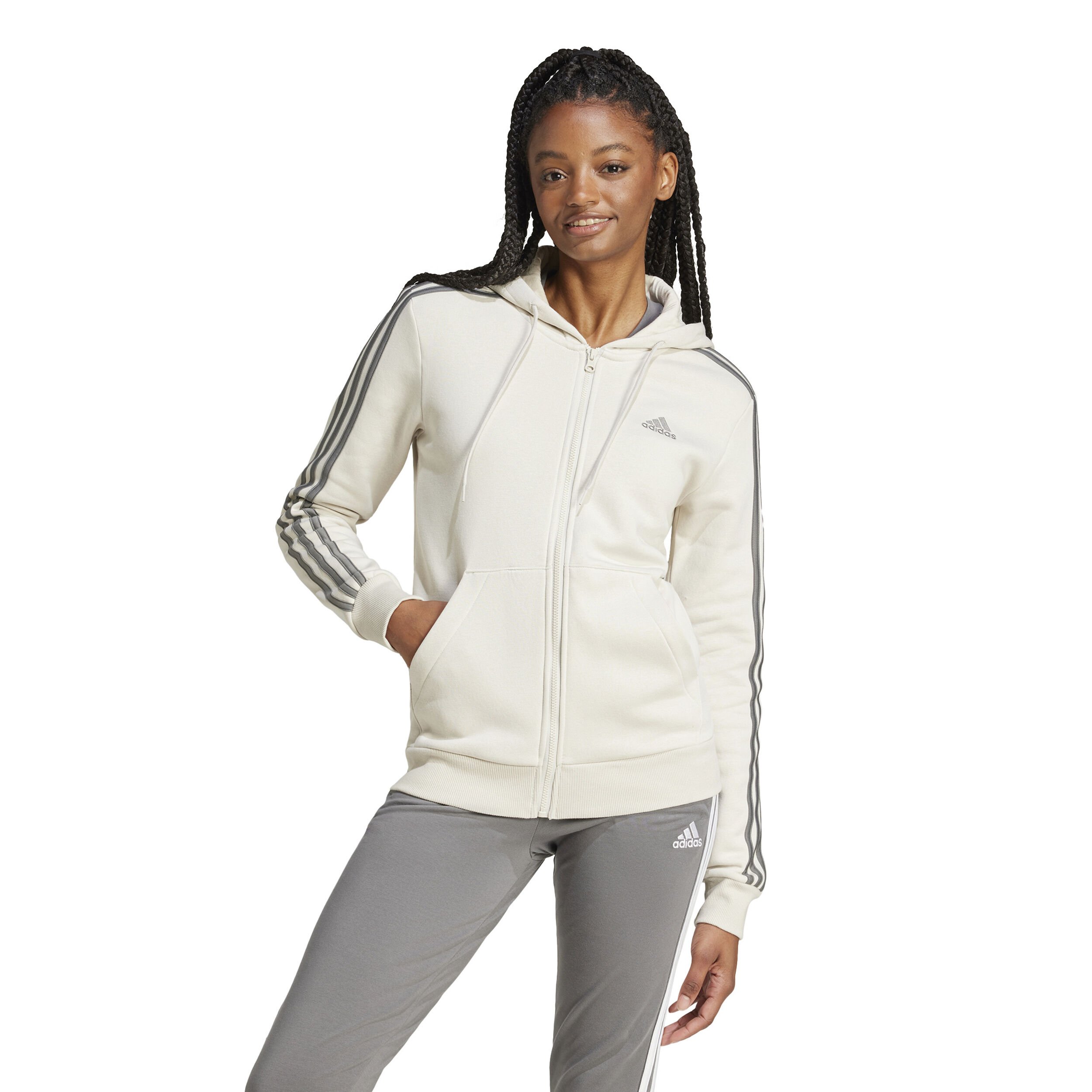 Womens adidas zipper on sale