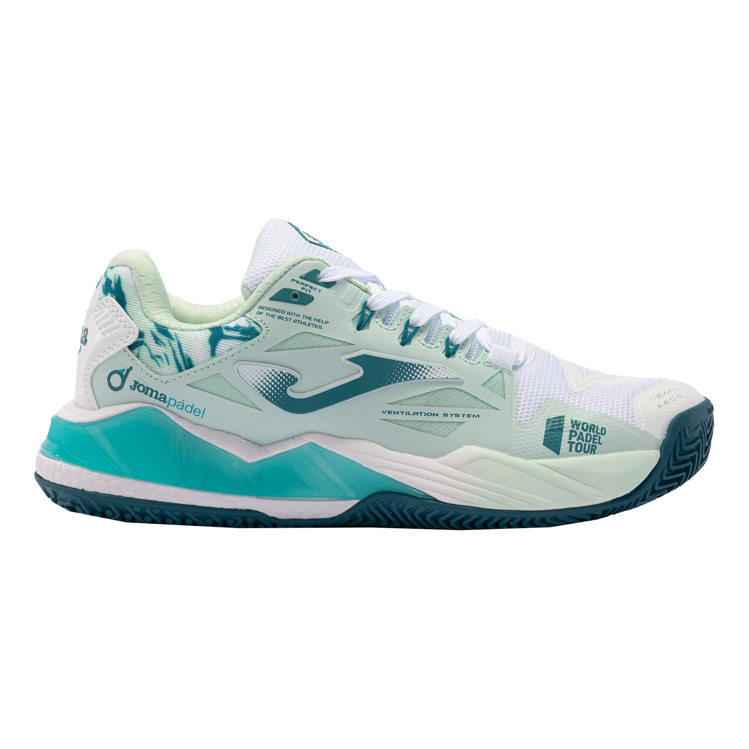 Buy Joma T.Spin Padel Shoe Women Turquoise White online Tennis