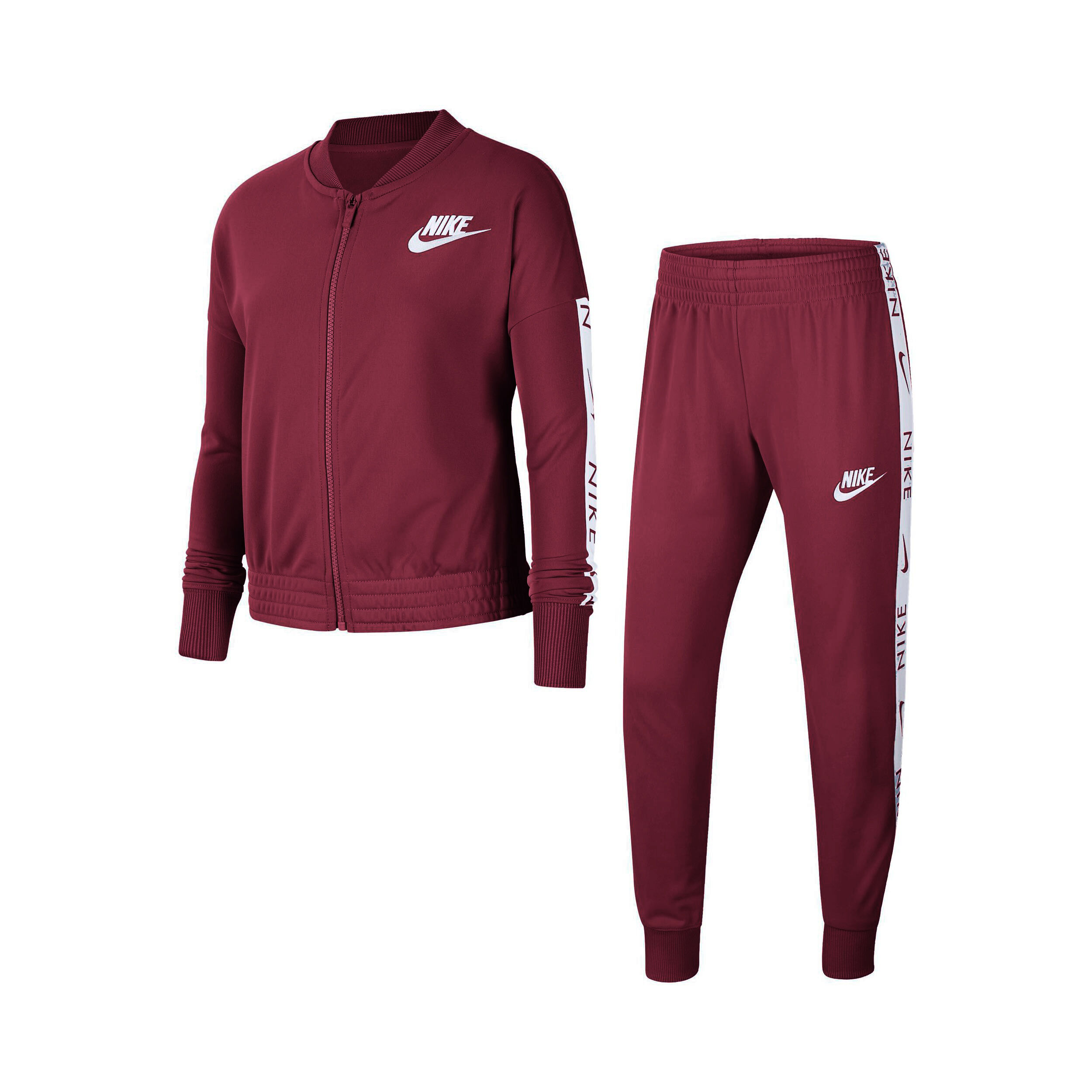 Buy Nike Sportswear Tracksuit Girls Dark Red White online Tennis Point UK