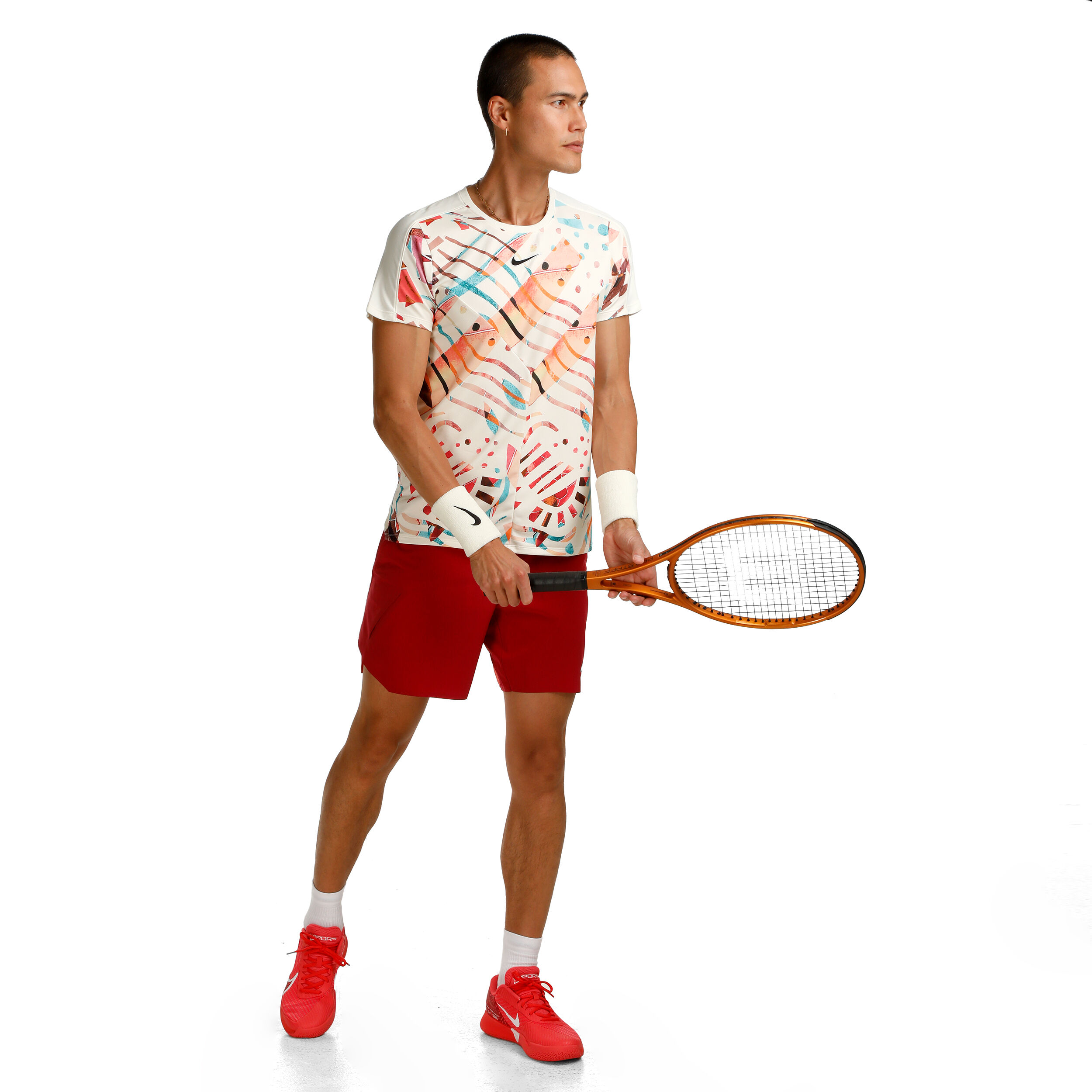 Buy Nike Dri Fit Court Slam T Shirt Men White Multicoloured online Tennis Point UK