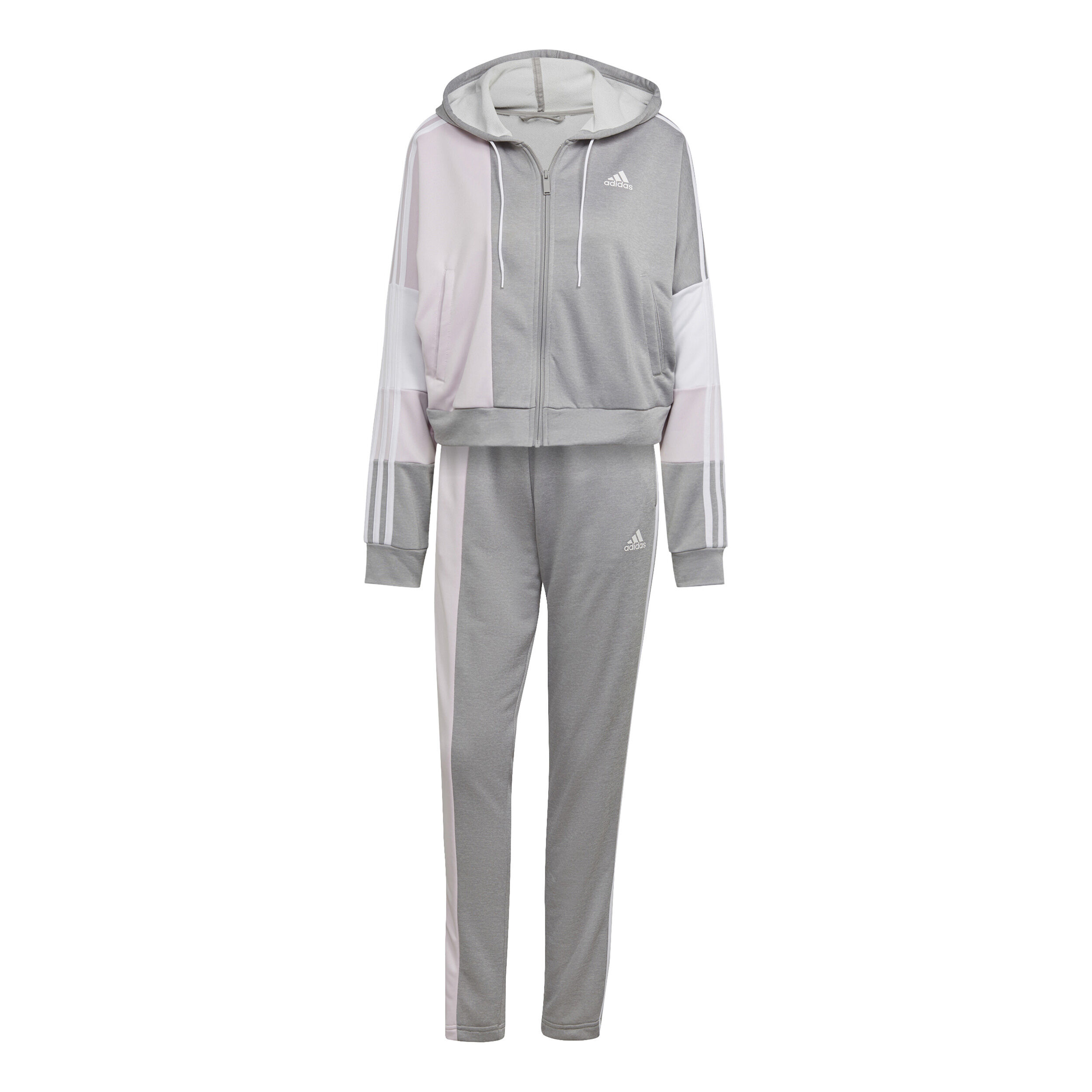Bold Block Tracksuit Women Grey
