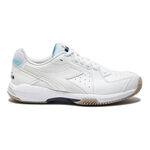 Diadora Tennis shoes Diadora S. Challenge 6 Sl Clay Court Shoe Women-White,Light Blue