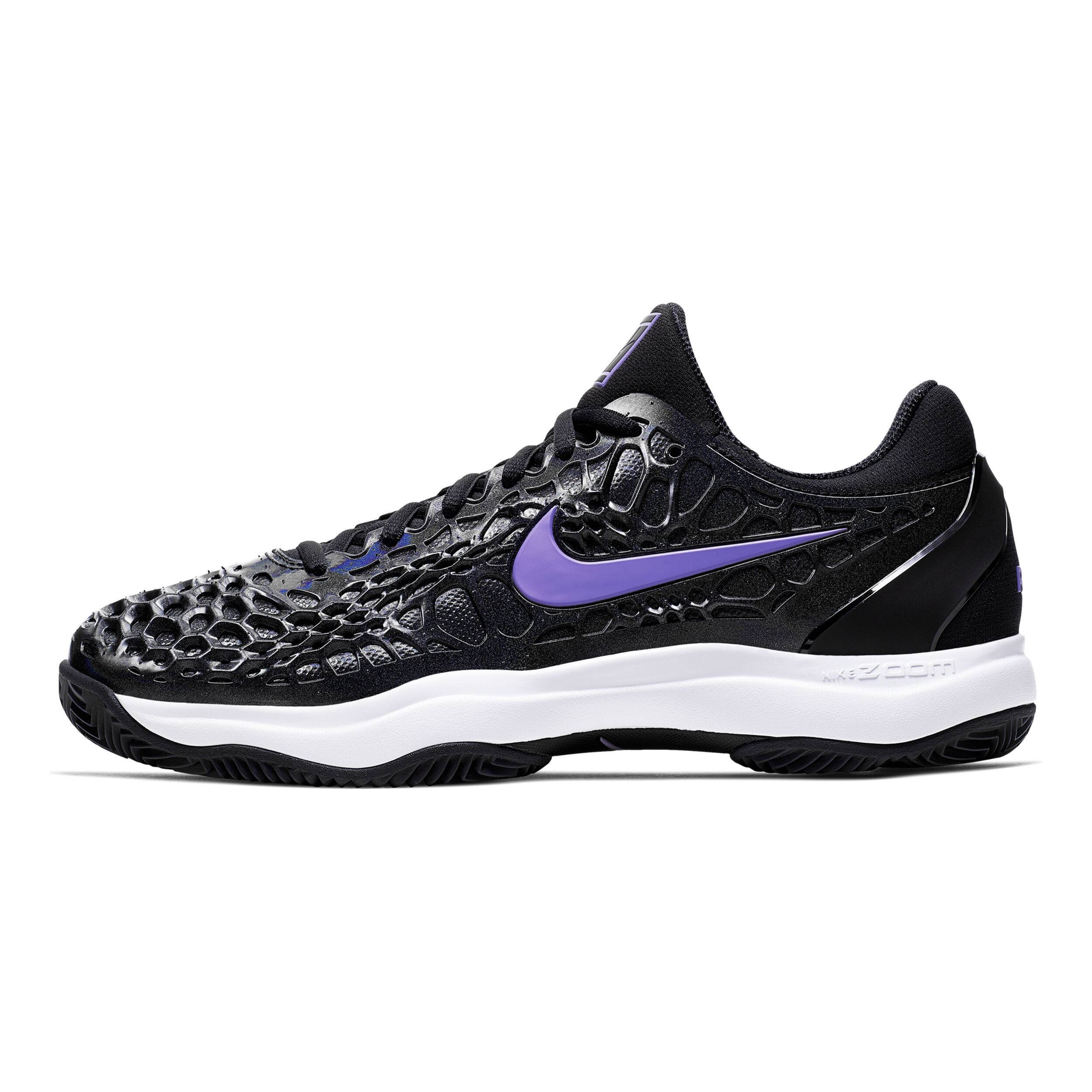Men's zoom cage 3 tennis shoes black and metallic gold top