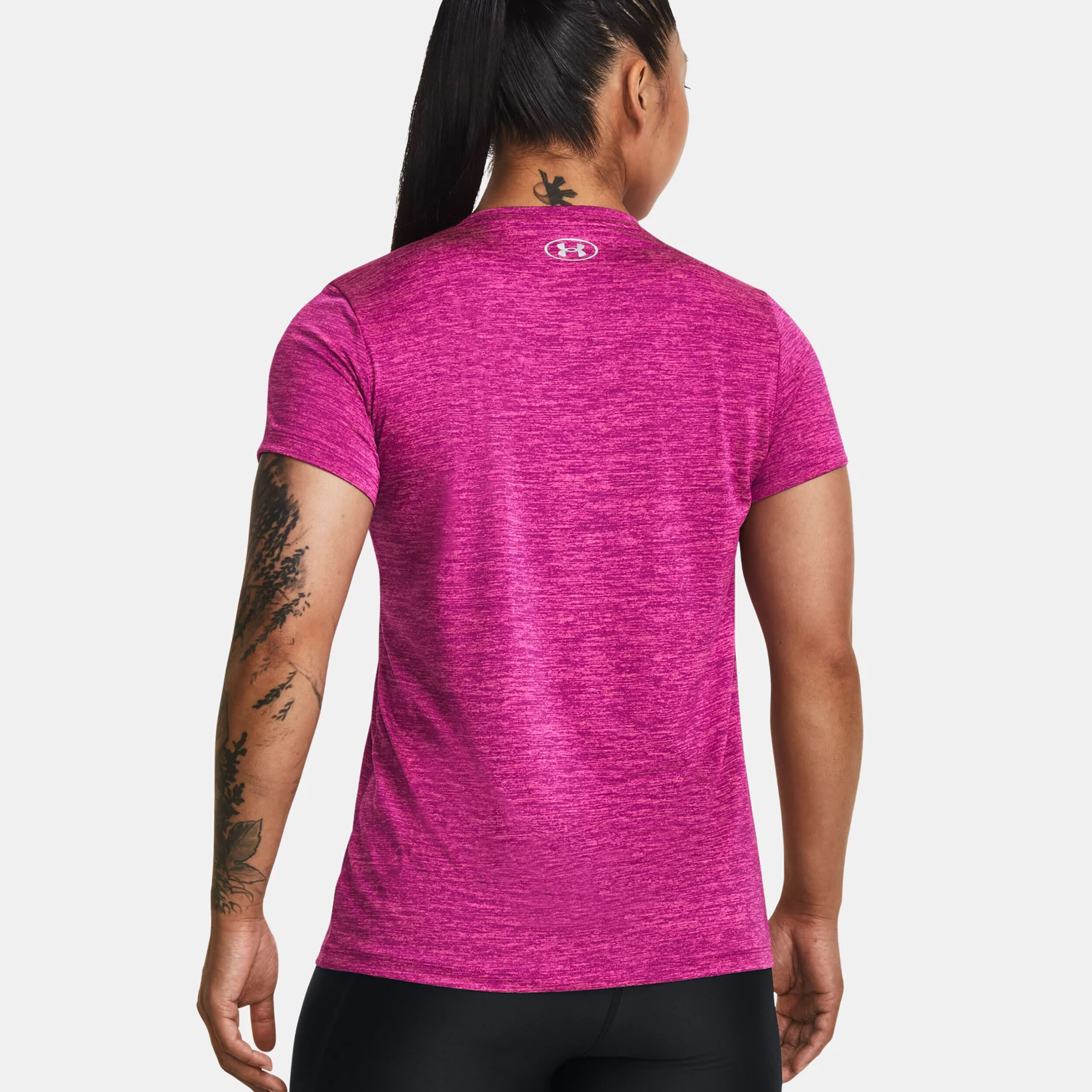 Hot pink under armour best sale shirt