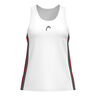 Club 25 Tech Tank Top Women-White,Red