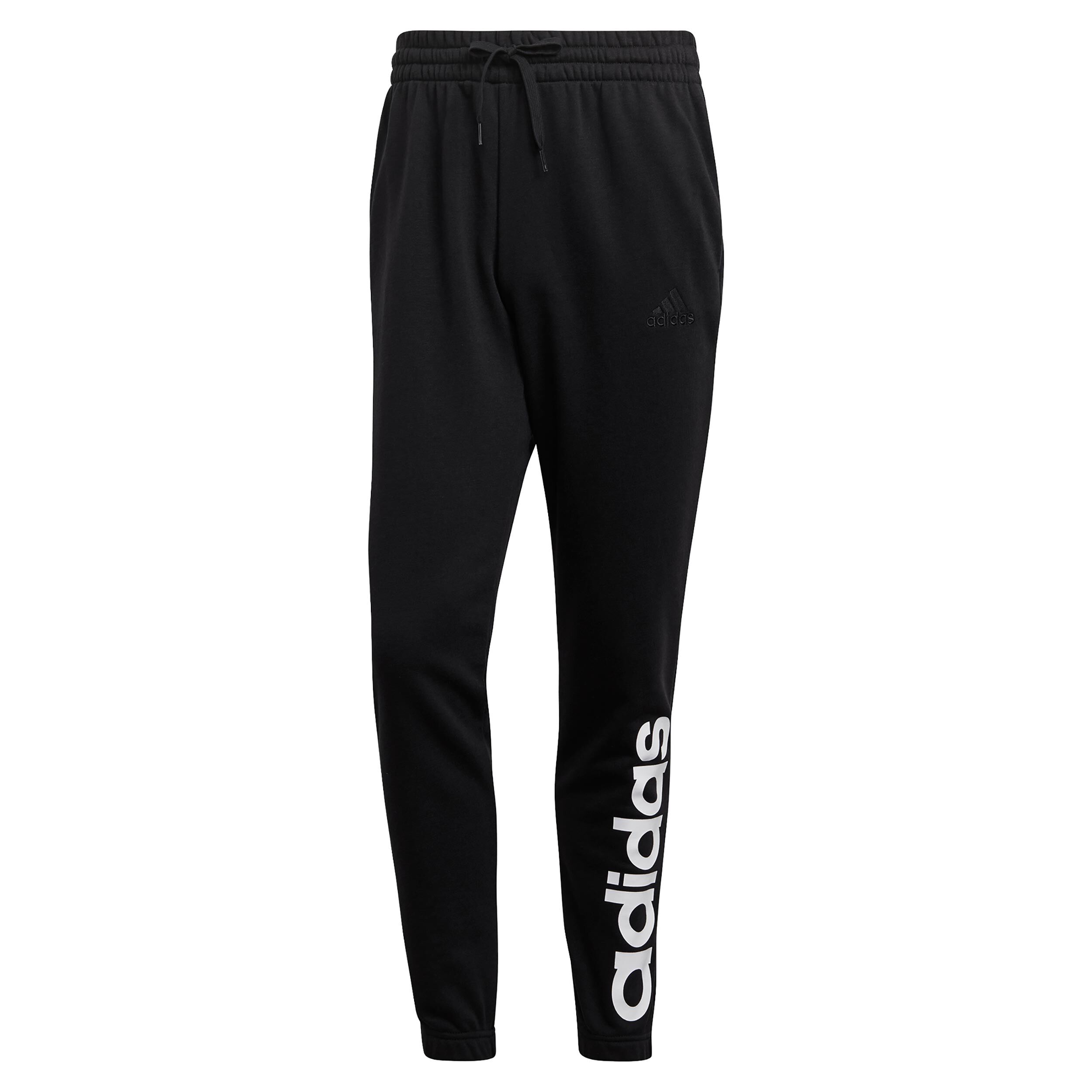 Linear French Terry Training Pants Men Black White