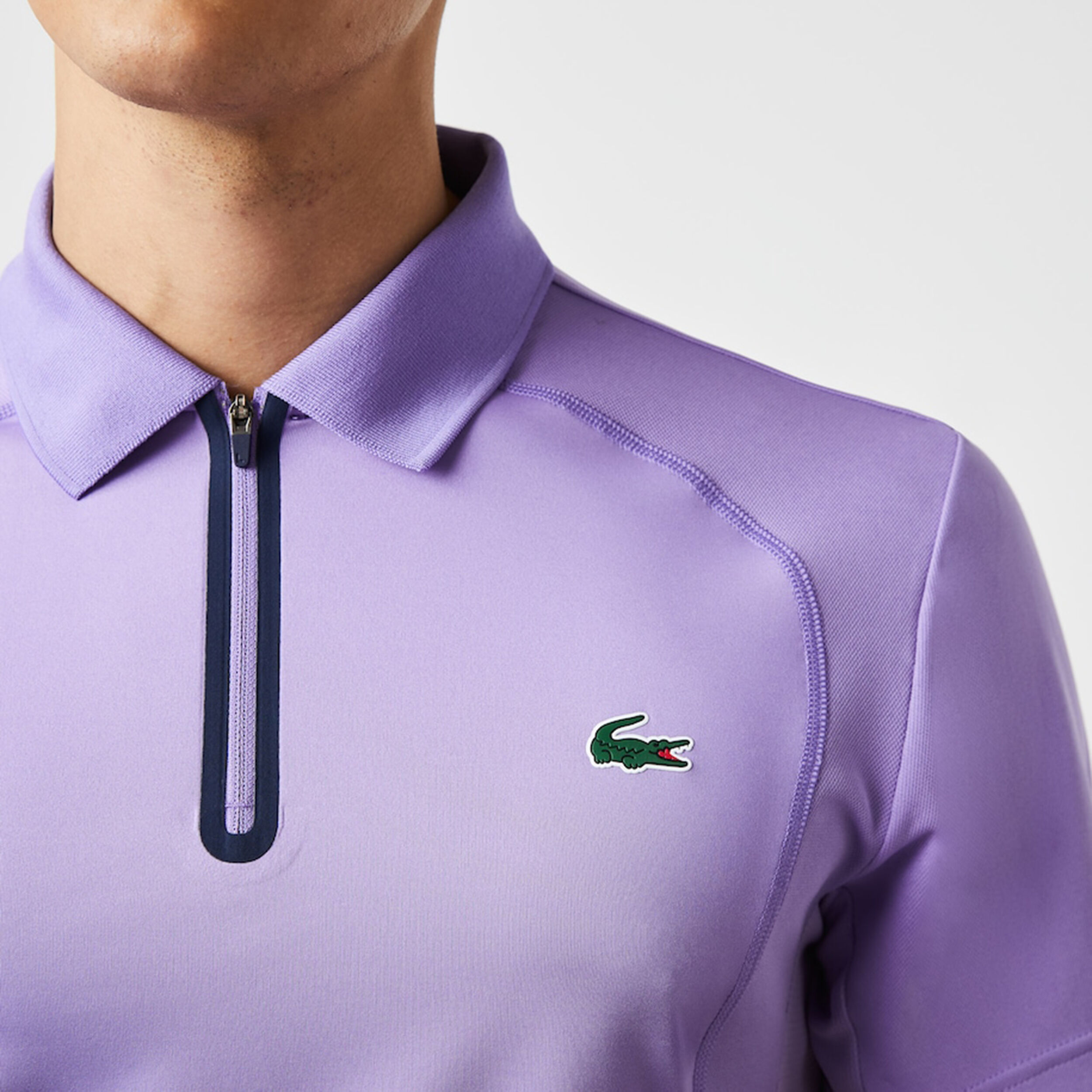 Polo lacoste violet homme cheap