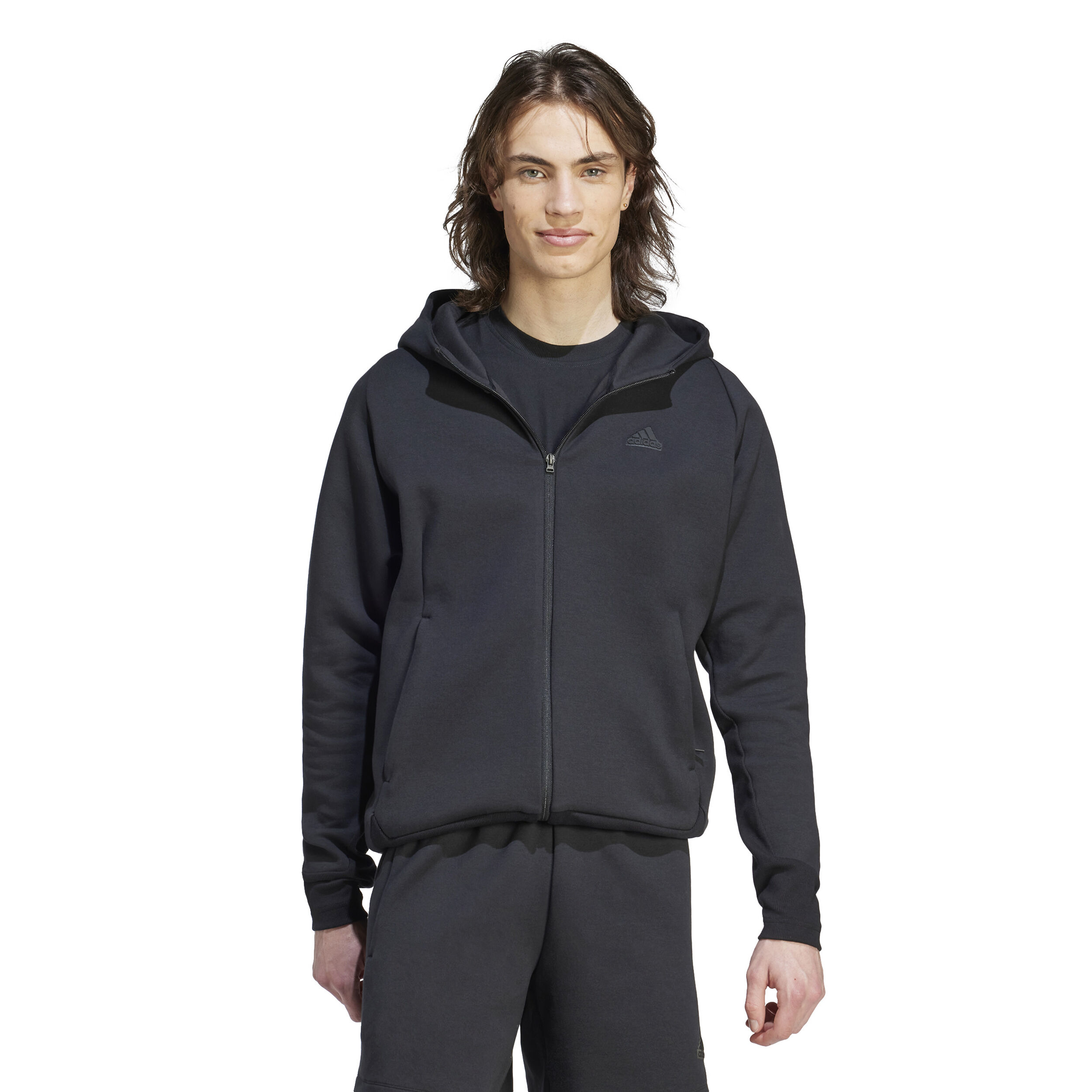 Z.N.E. Zip Hoodie Men - Black