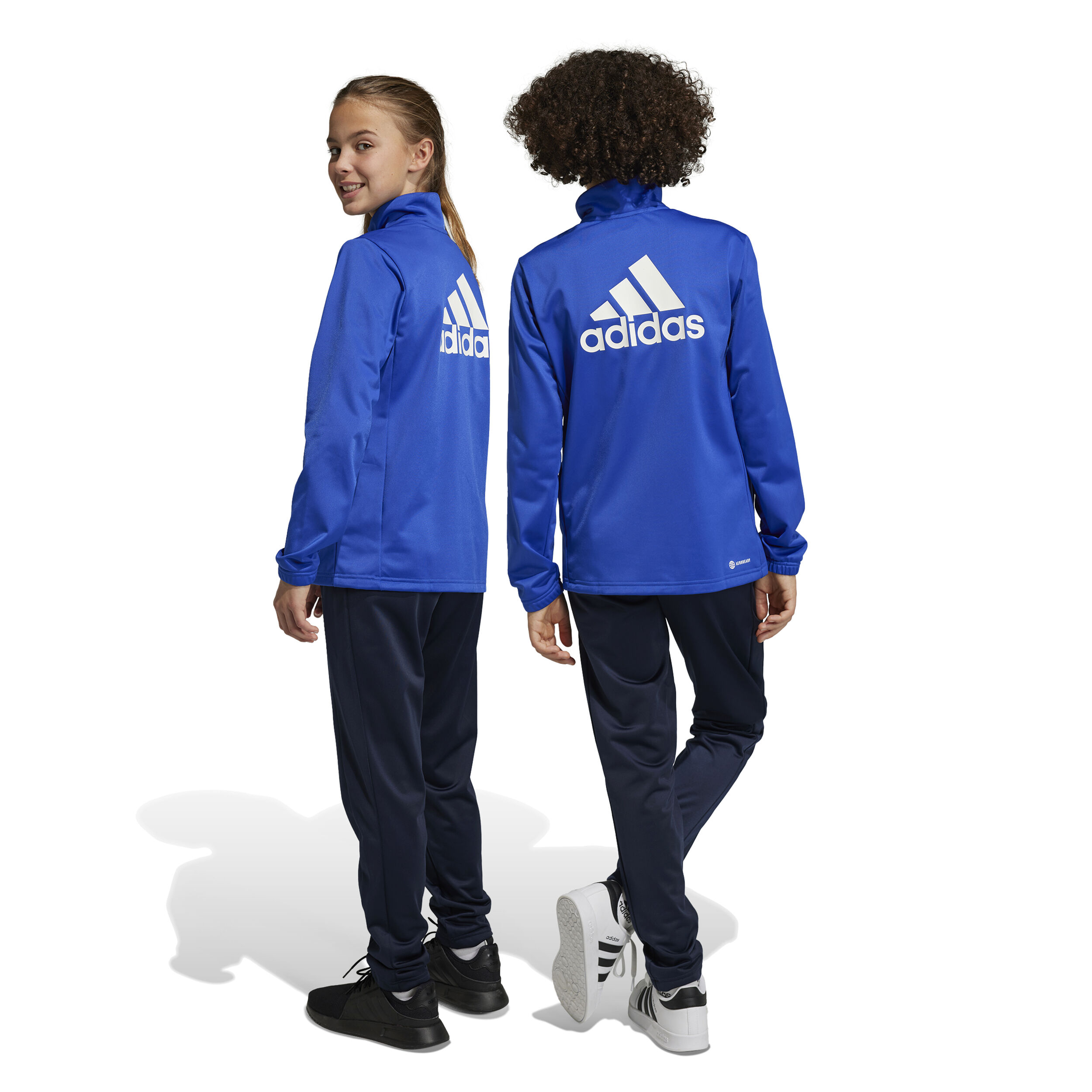 Boys blue adidas tracksuit discount