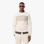 Lacoste Sweatshirt Lacoste Colorblock Sweatshirt Men - cream, green