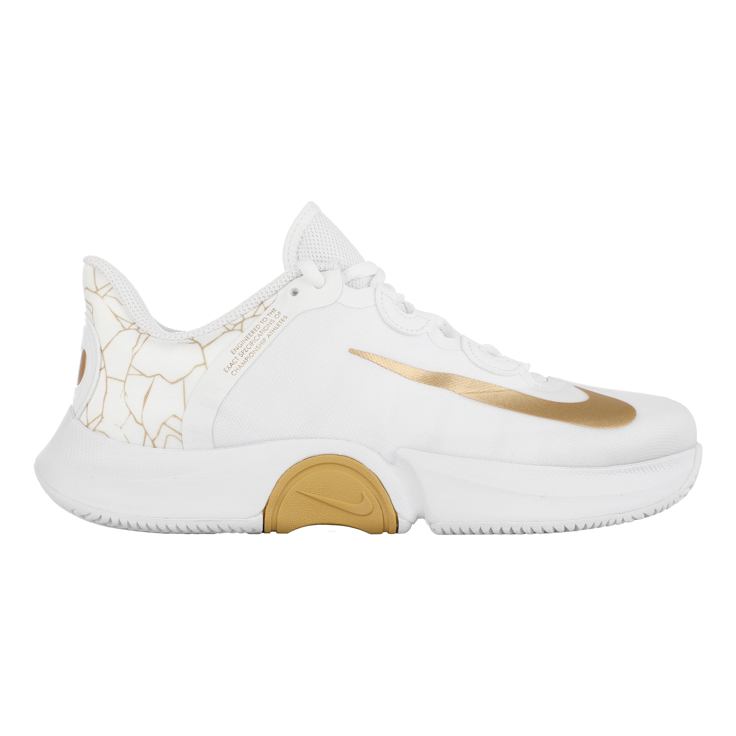 Shoes white and gold best sale