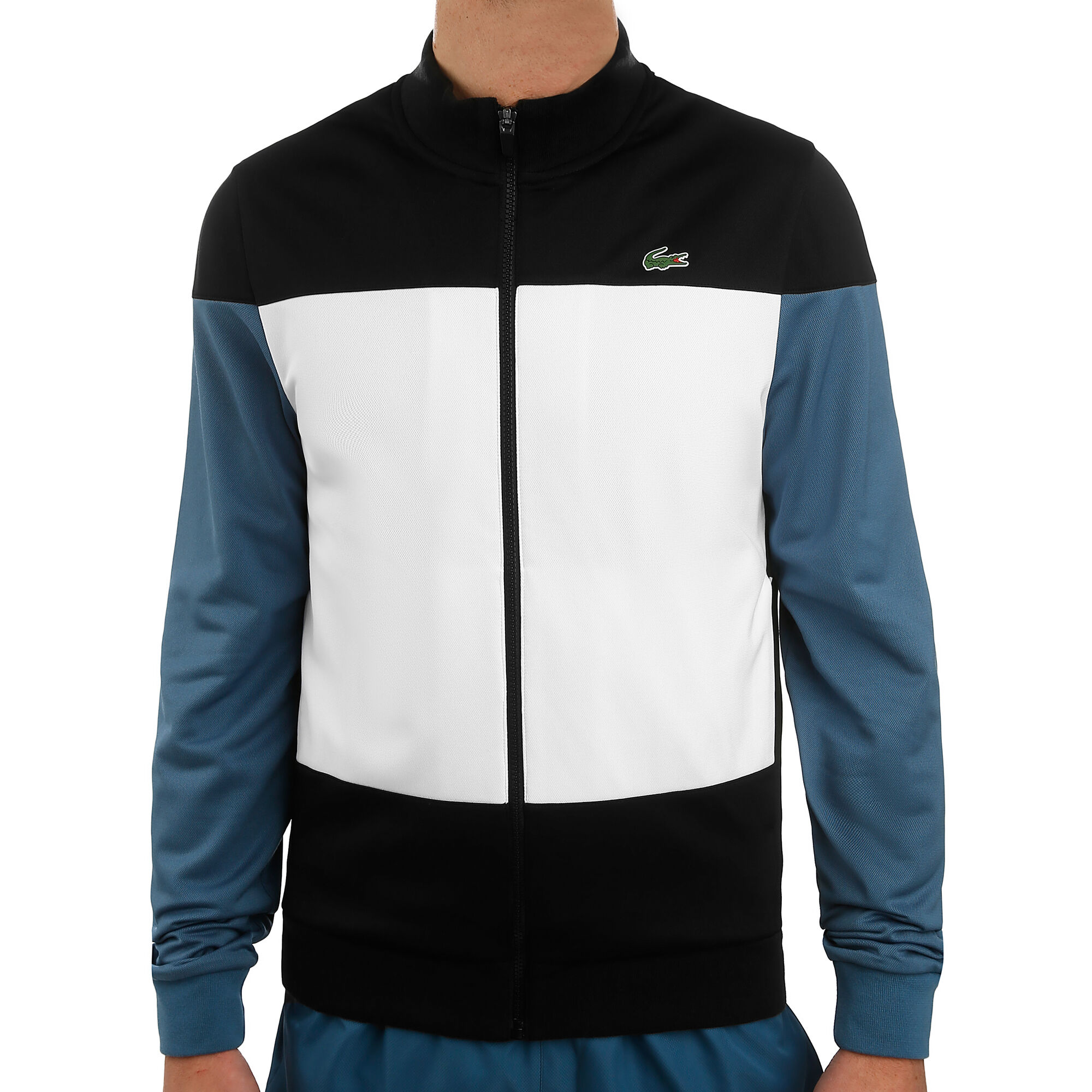 buy Lacoste Training Jacket Men - White, Blue online | Tennis-Point
