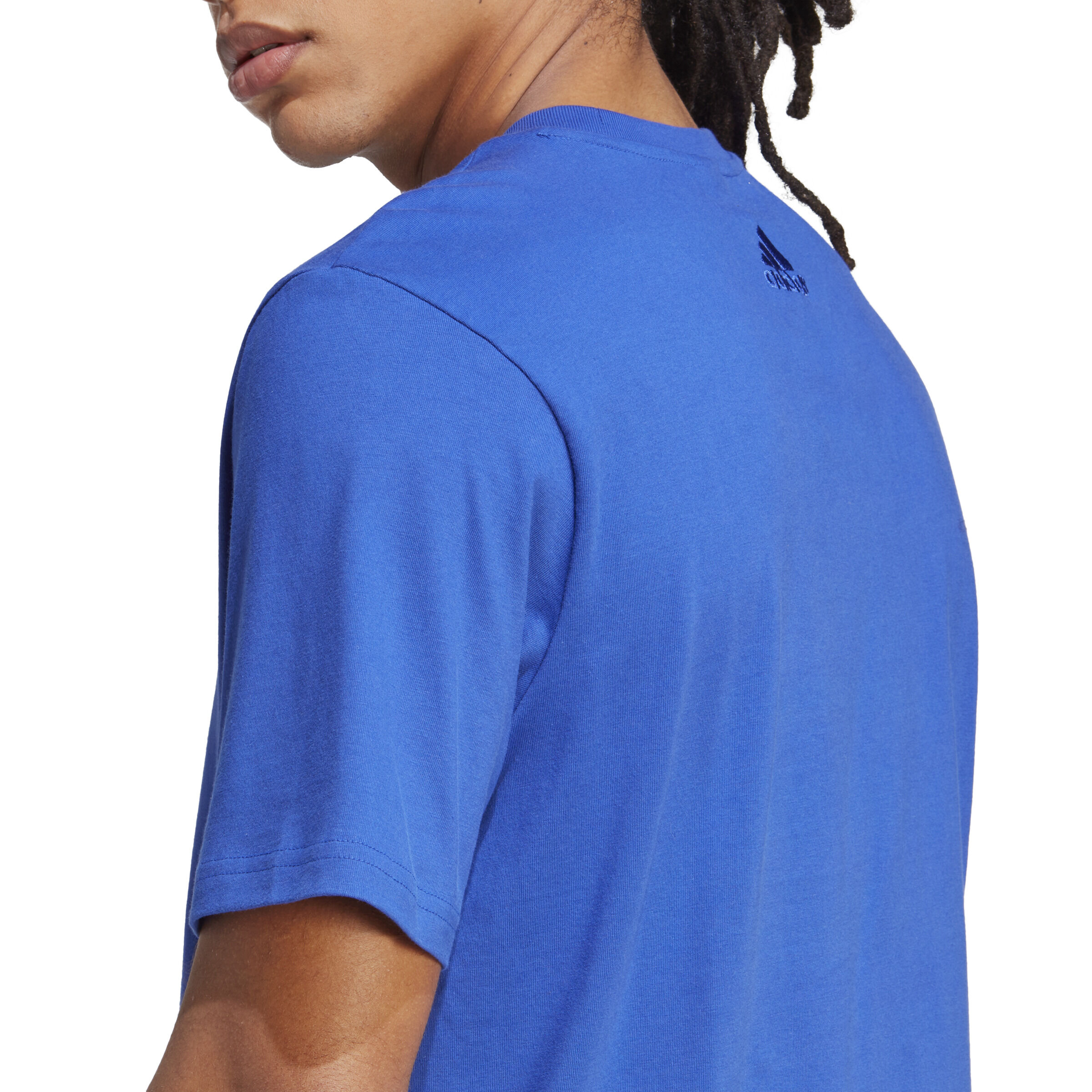 Blue on sale adidas shirt