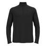 Essential 1/2 Zip Long Sleeve Men-Black