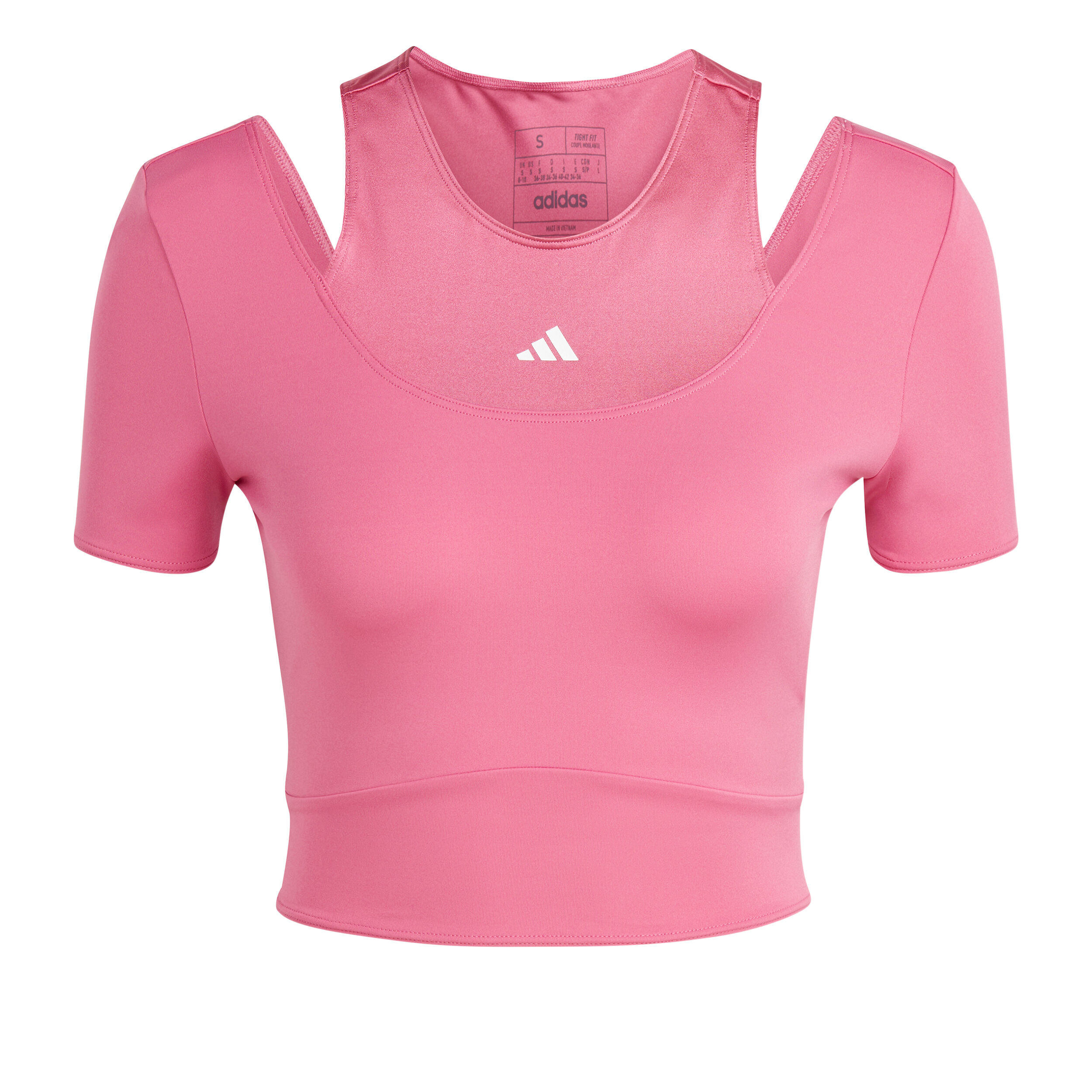 Training HIIT AEROREADY Crop Training T Shirt Women Pink