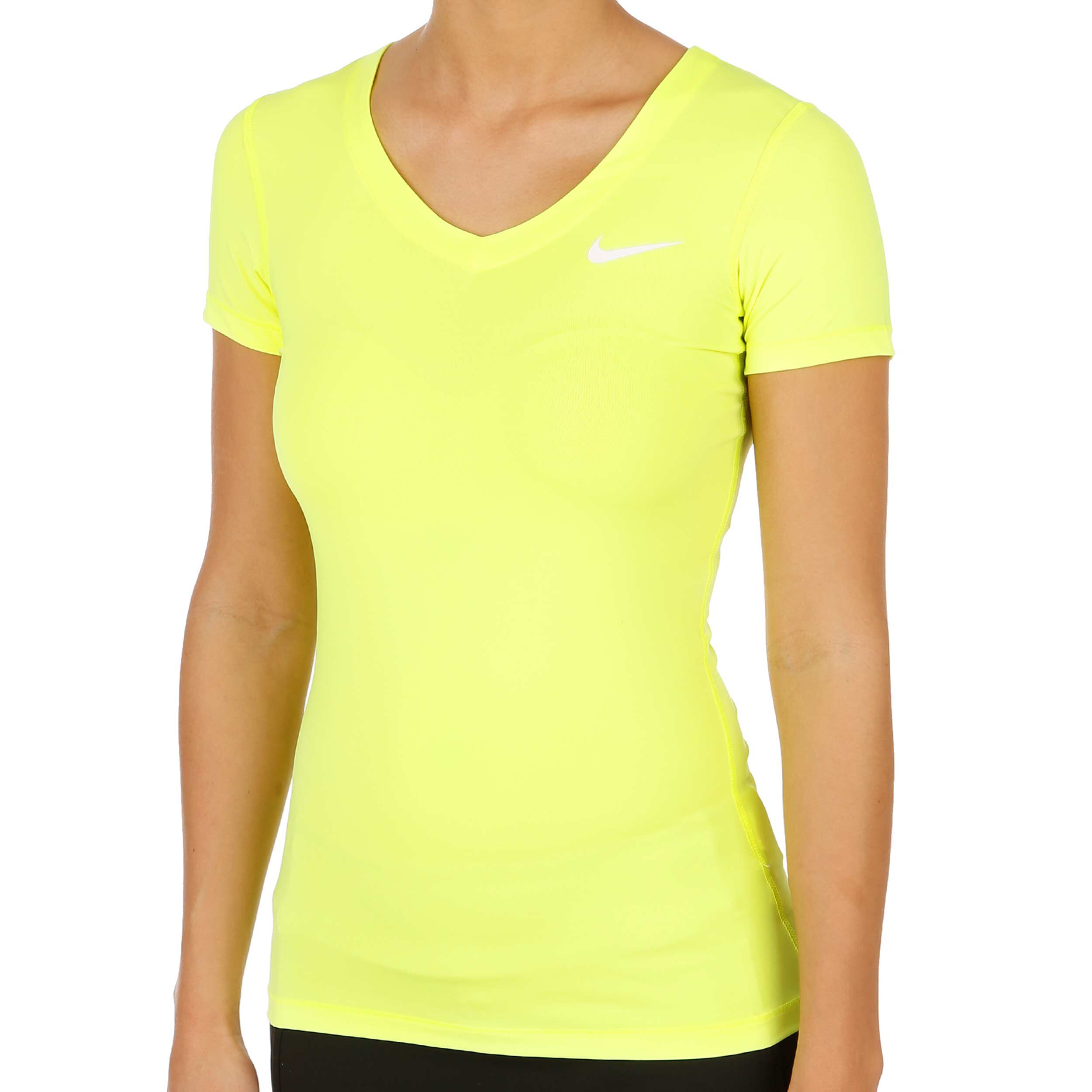 women's v neck dri fit shirts