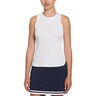 Rib Tank Top Women-White
