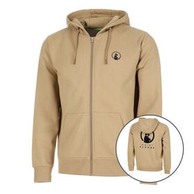 Image of Wild Tonal Zip Hoodie Men-Beige