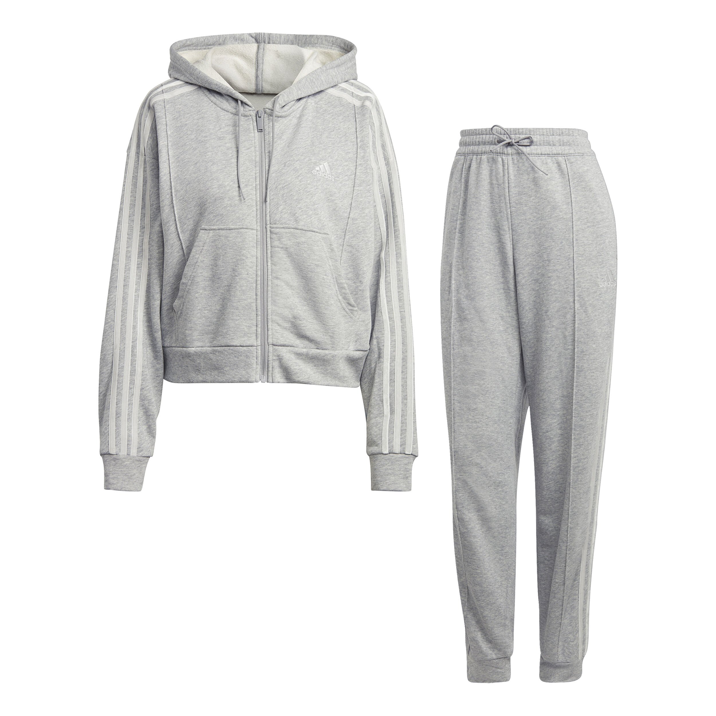 Light grey adidas tracksuit sale