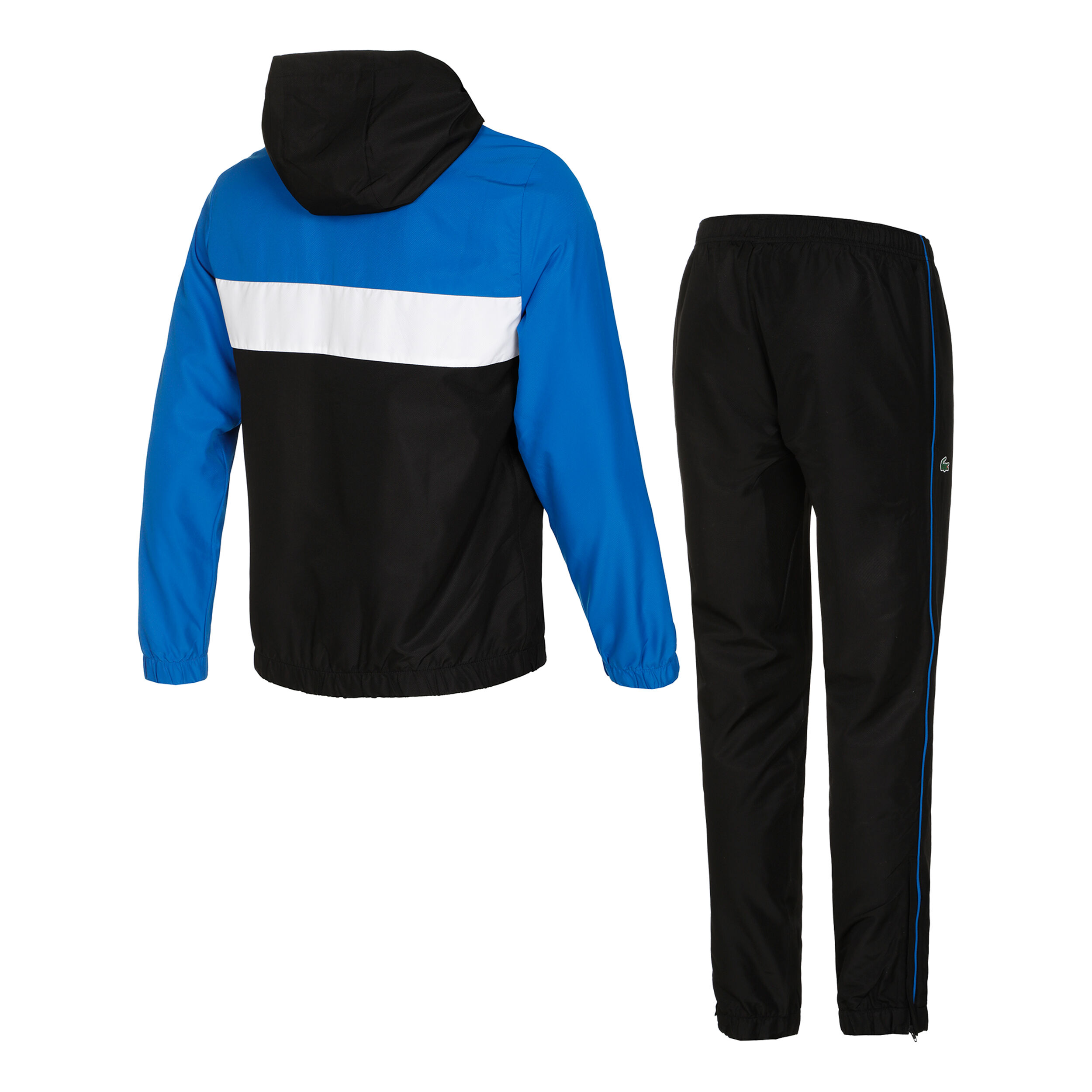 Black and blue lacoste tracksuit best sale