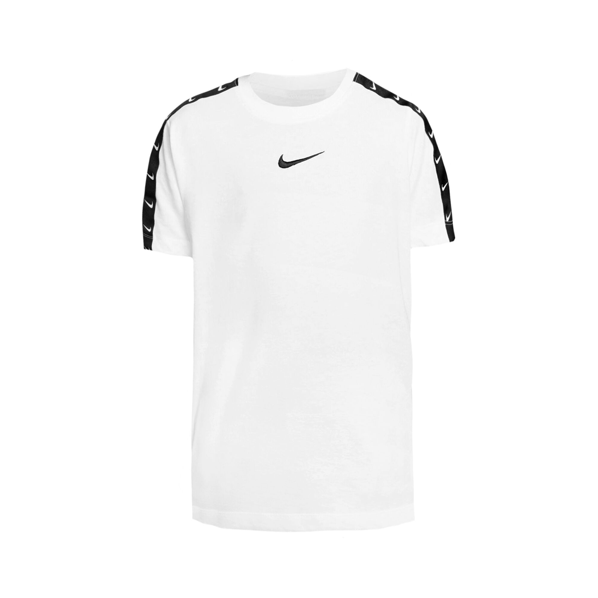 Buy Nike Sportswear Swoosh Tape T-Shirt Boys White, Black online ...