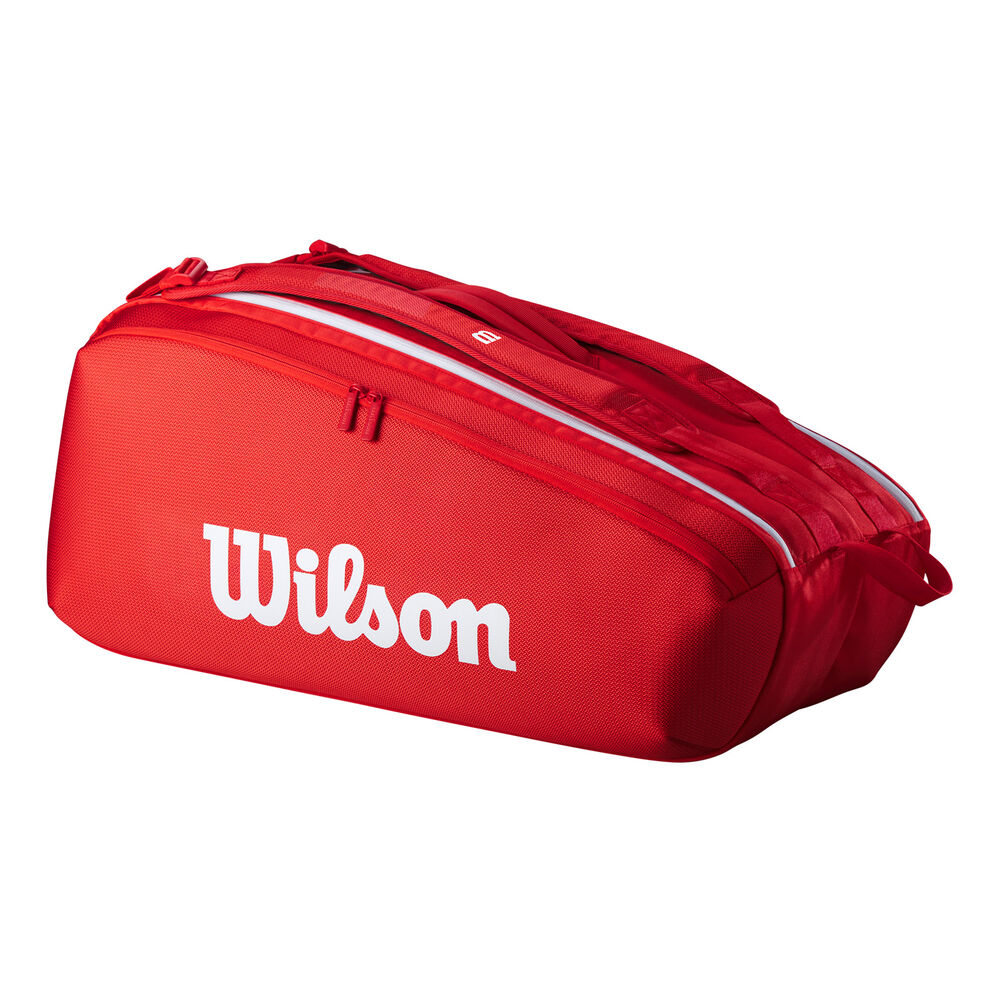 Wilson Tour Super Racket Bag 9 Pack-Red red Wilson Tour Super Racket Bag 9 Pack-Red red