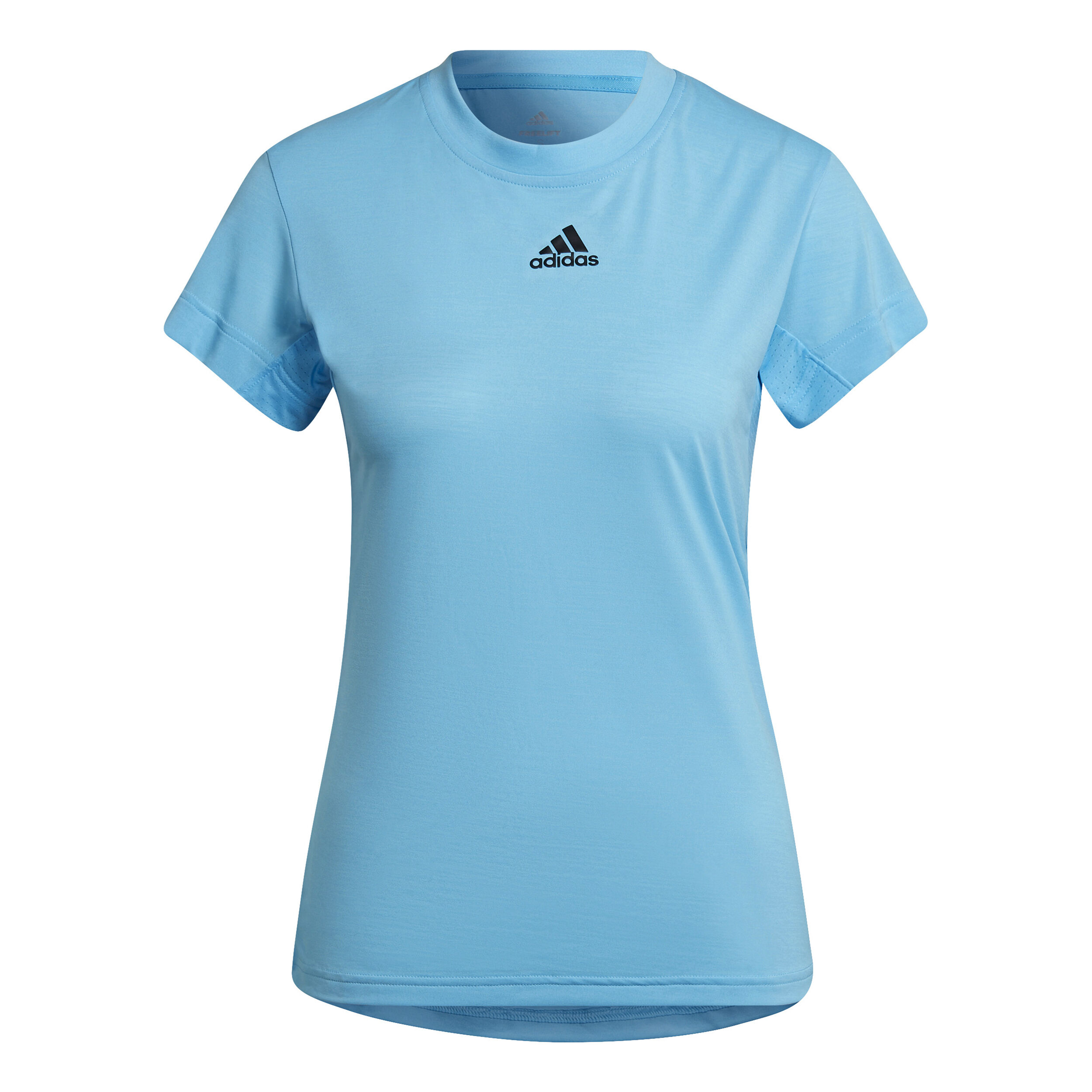 Baby blue adidas t shop shirt women's