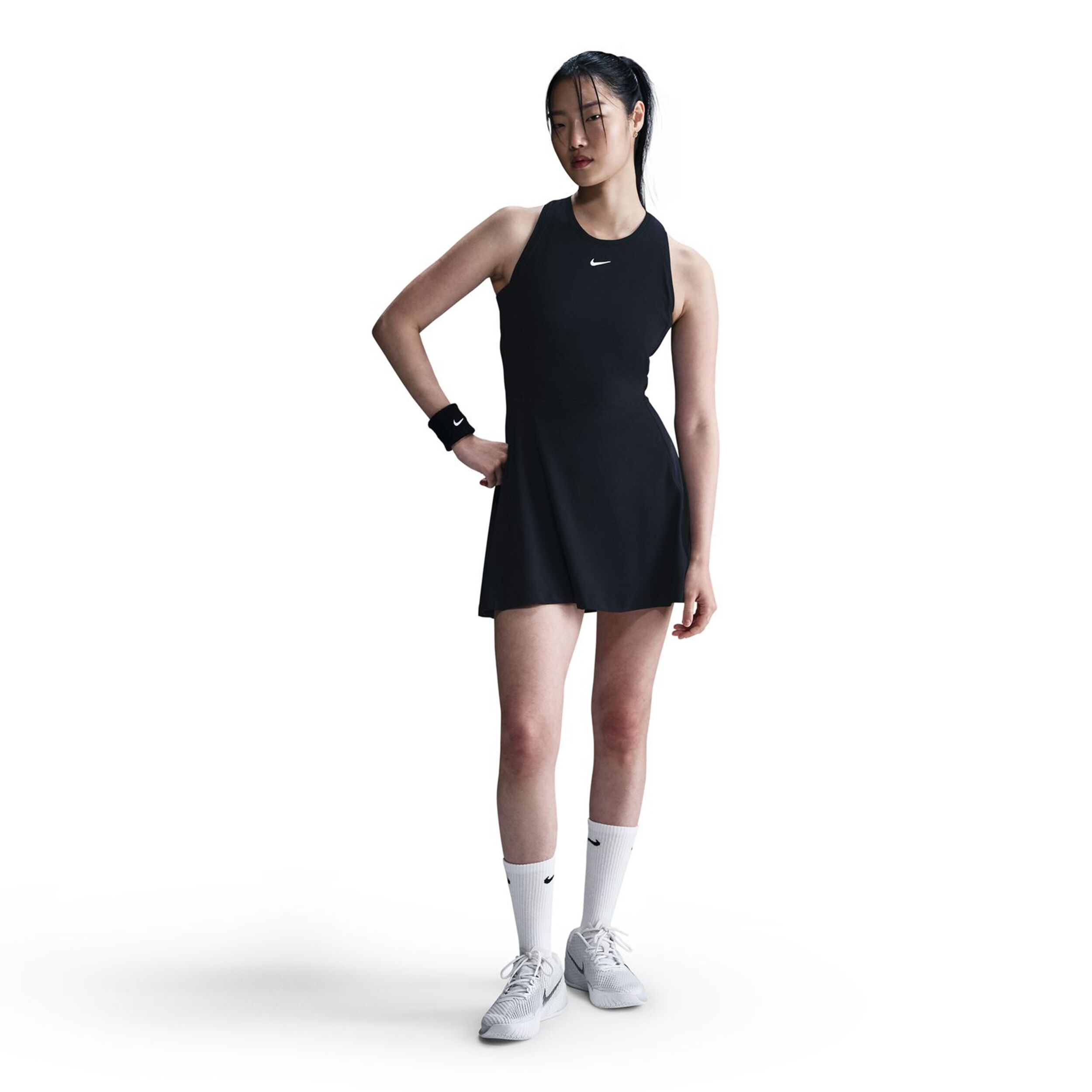 Nike Dri-Fit Victory Dress Women Black, White | Tennis-Point