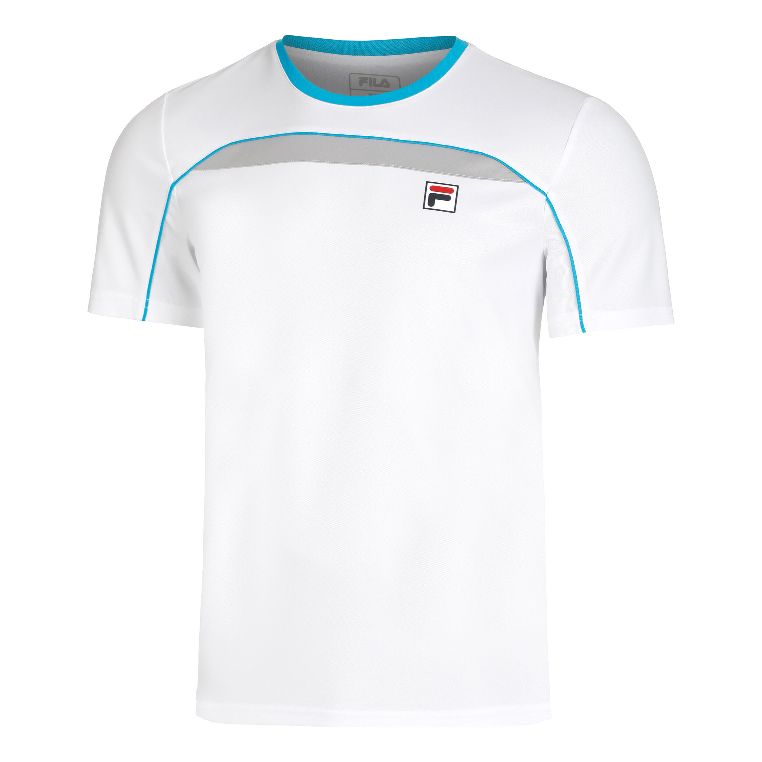 Asher T Shirt Men White Silver