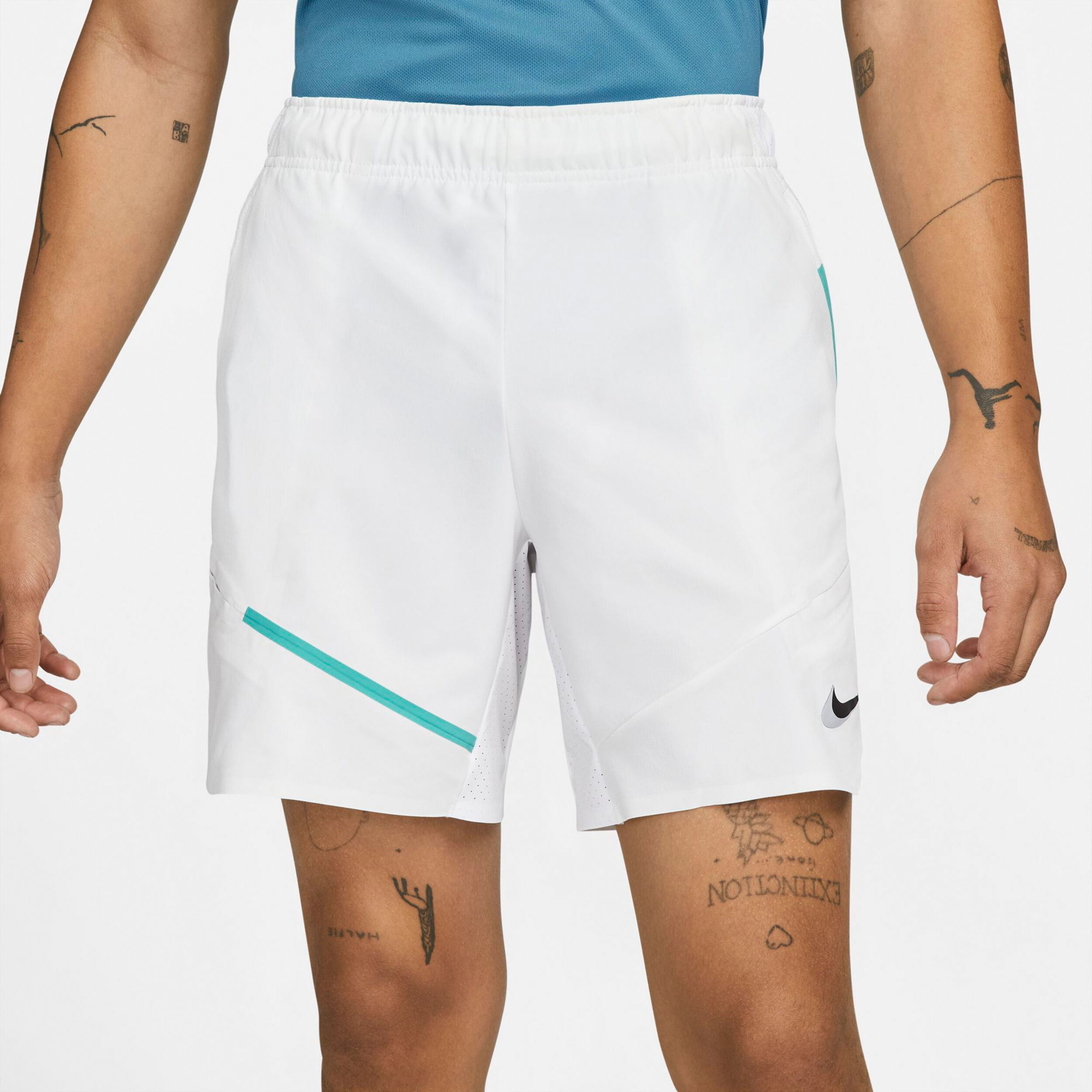 Buy Nike Court Flex Slam Shorts Men White Turquoise online Tennis Point UK