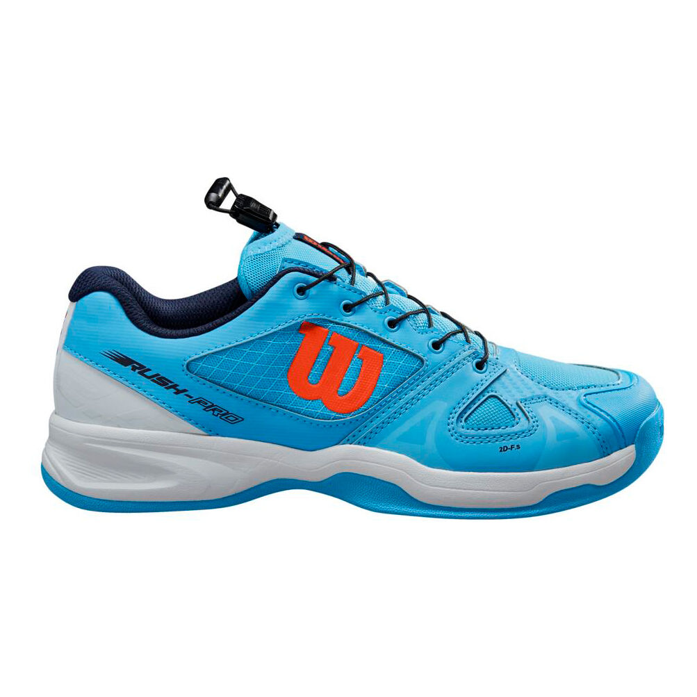 Rush Pro QL Carpet Shoe Kids Light Blue Orange